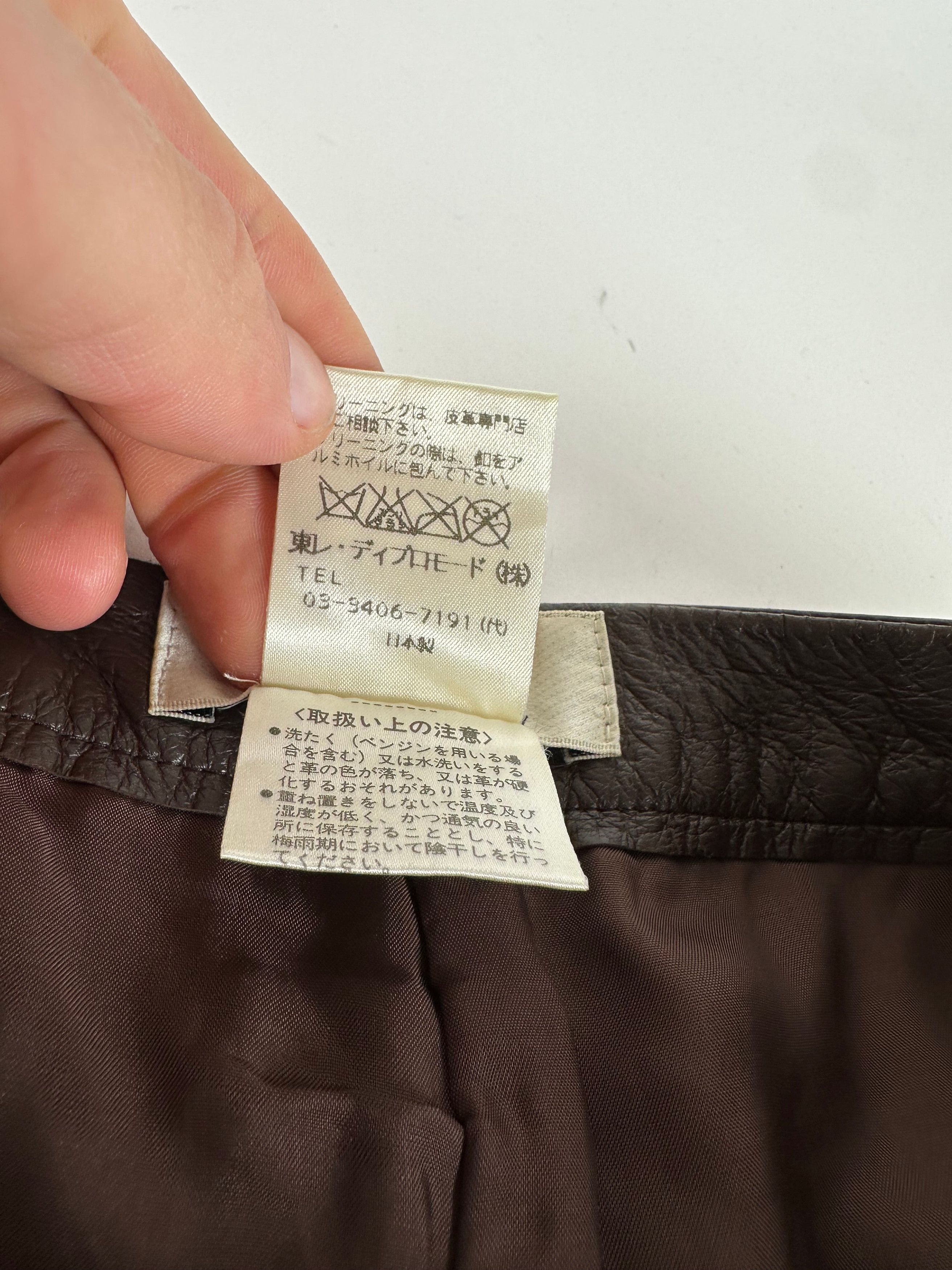 Givenchy Vintage Boutique Lambskin Leather Trousers Brown S Size 27" / US 4 / IT 40 - 12 Thumbnail