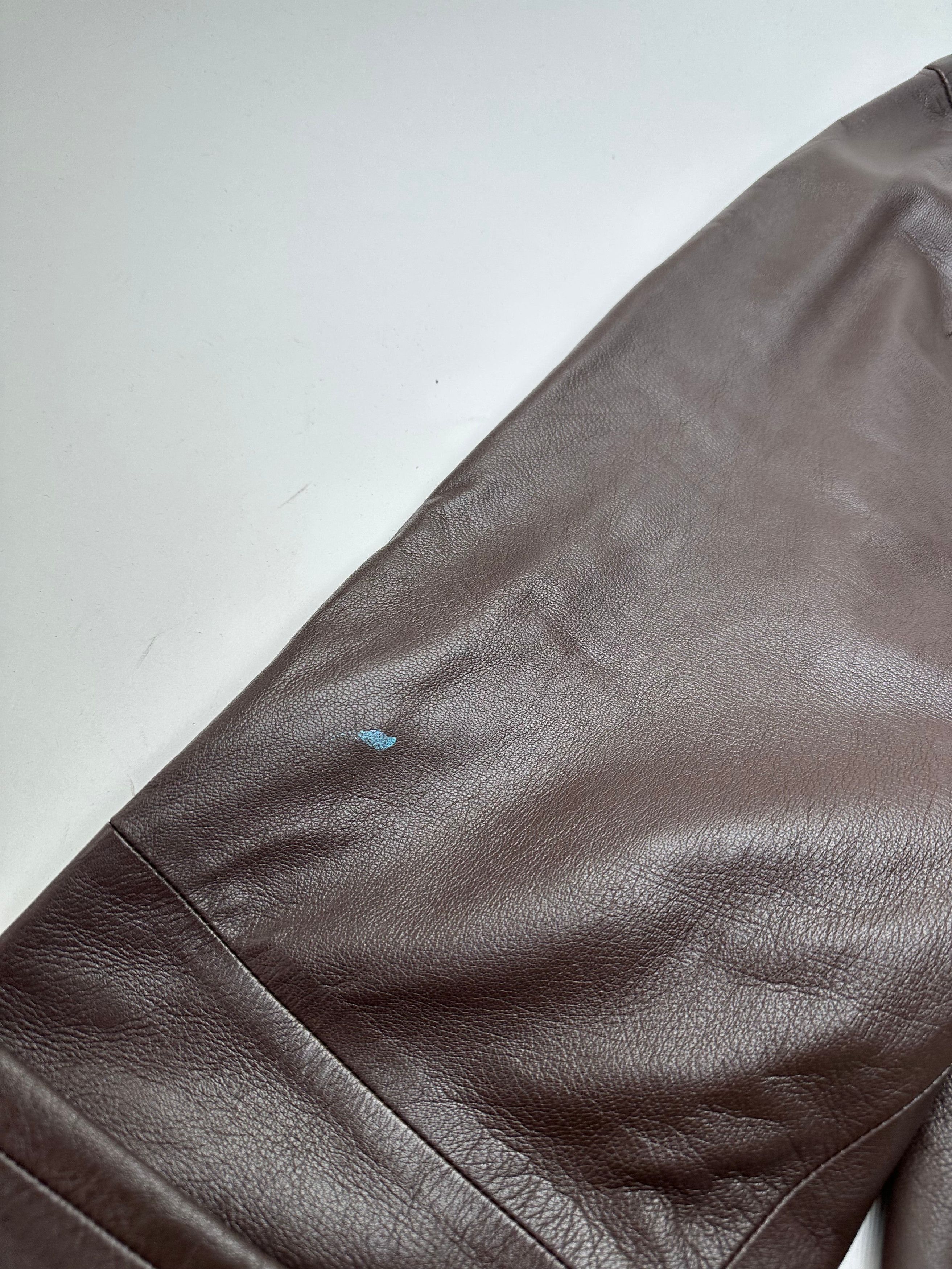 Givenchy Vintage Boutique Lambskin Leather Trousers Brown S Size 27" / US 4 / IT 40 - 4 Thumbnail