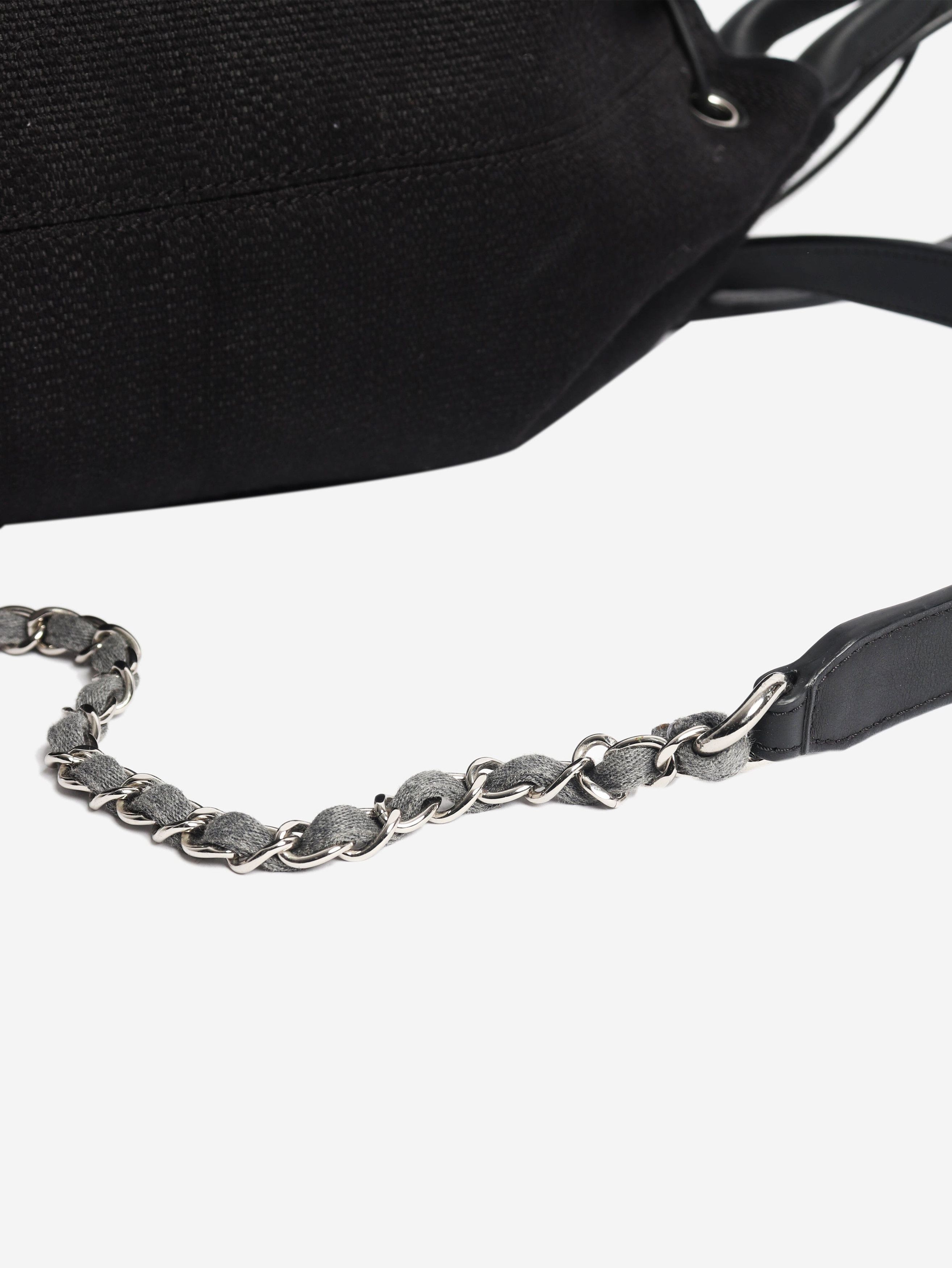 Chanel Black 2018 Rue Cambon canvas backpack Size ONE SIZE - 6 Thumbnail