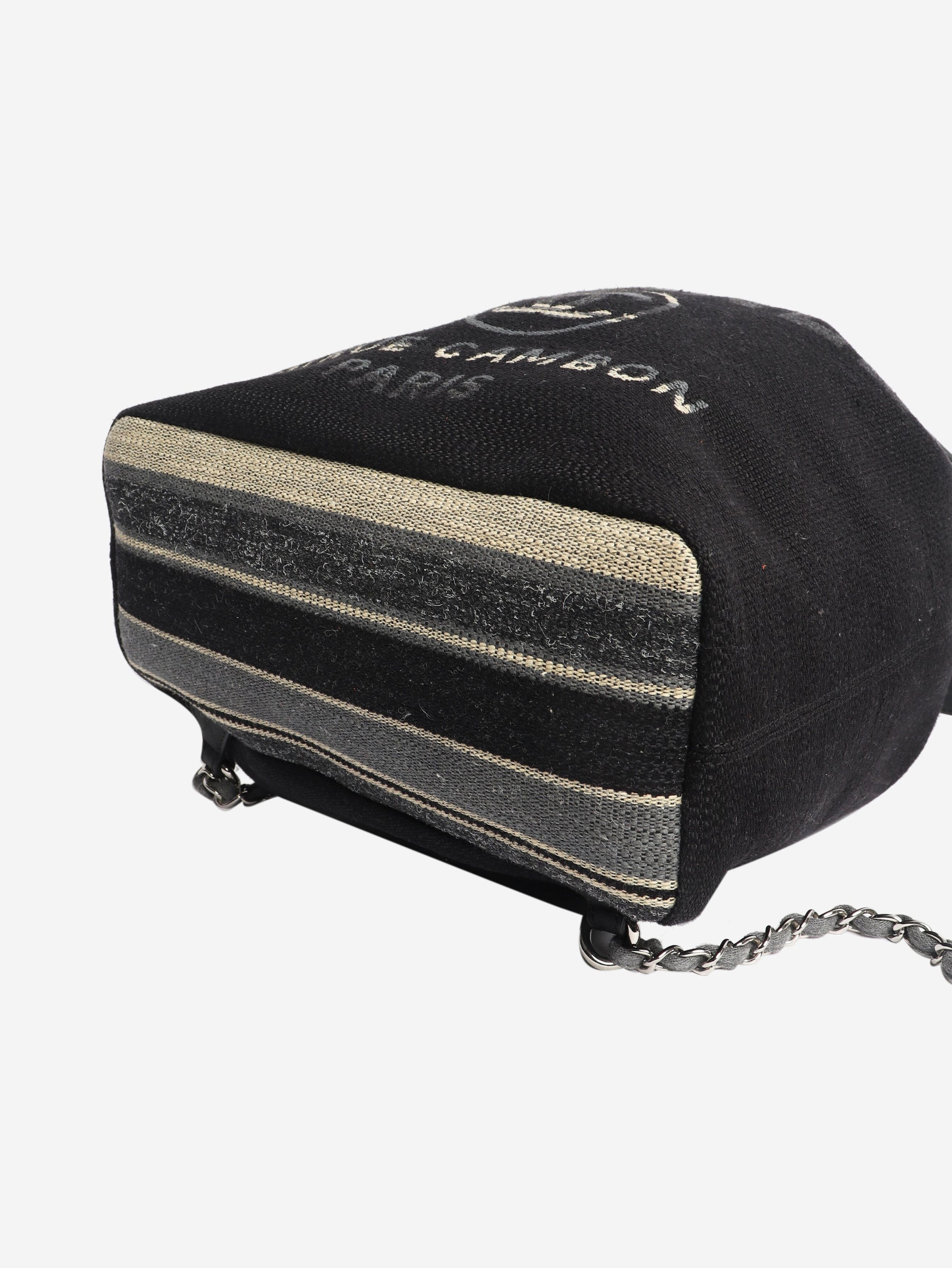 Chanel Black 2018 Rue Cambon canvas backpack Size ONE SIZE - 5 Thumbnail