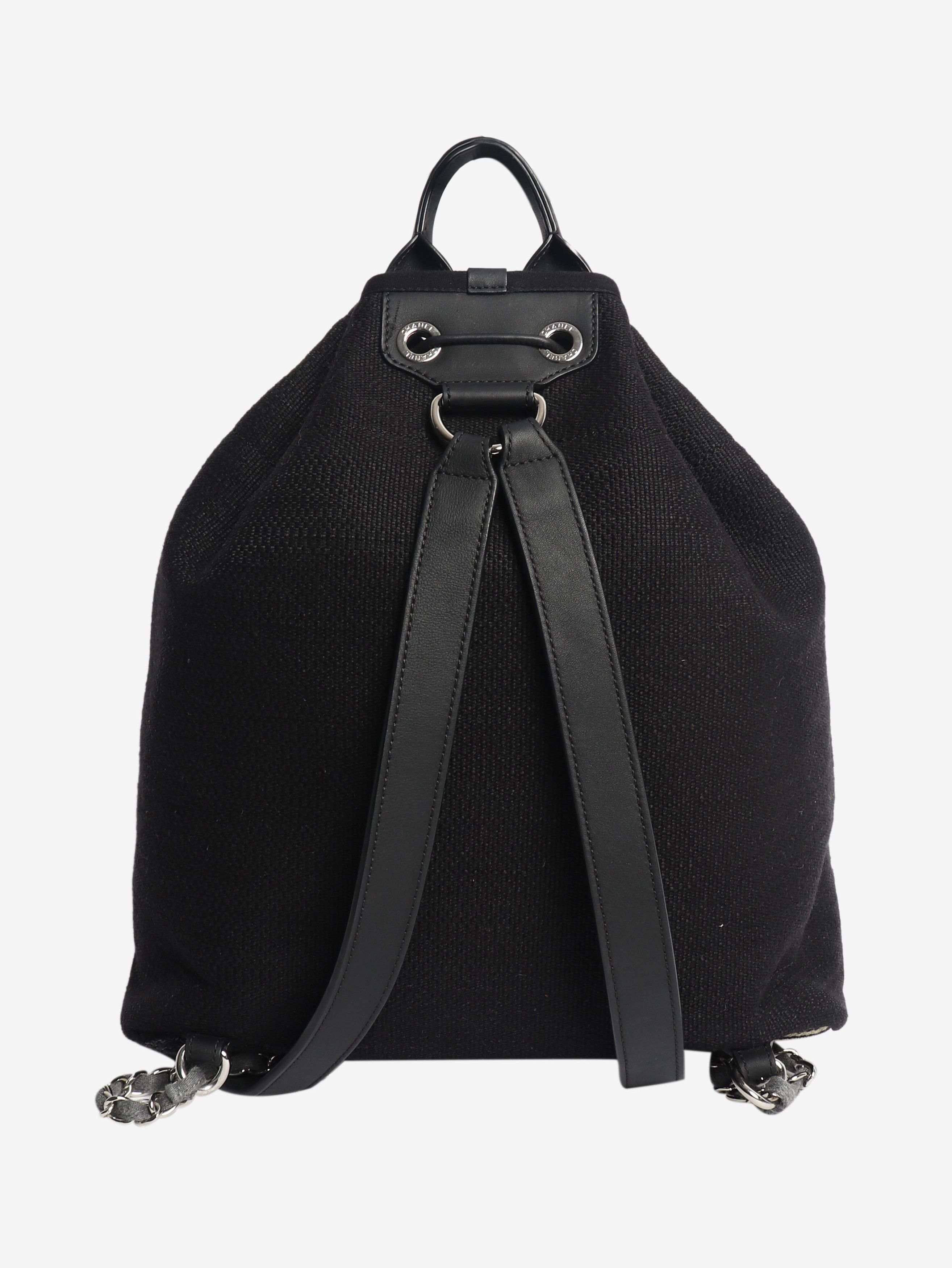Chanel Black 2018 Rue Cambon canvas backpack Size ONE SIZE - 2 Thumbnail