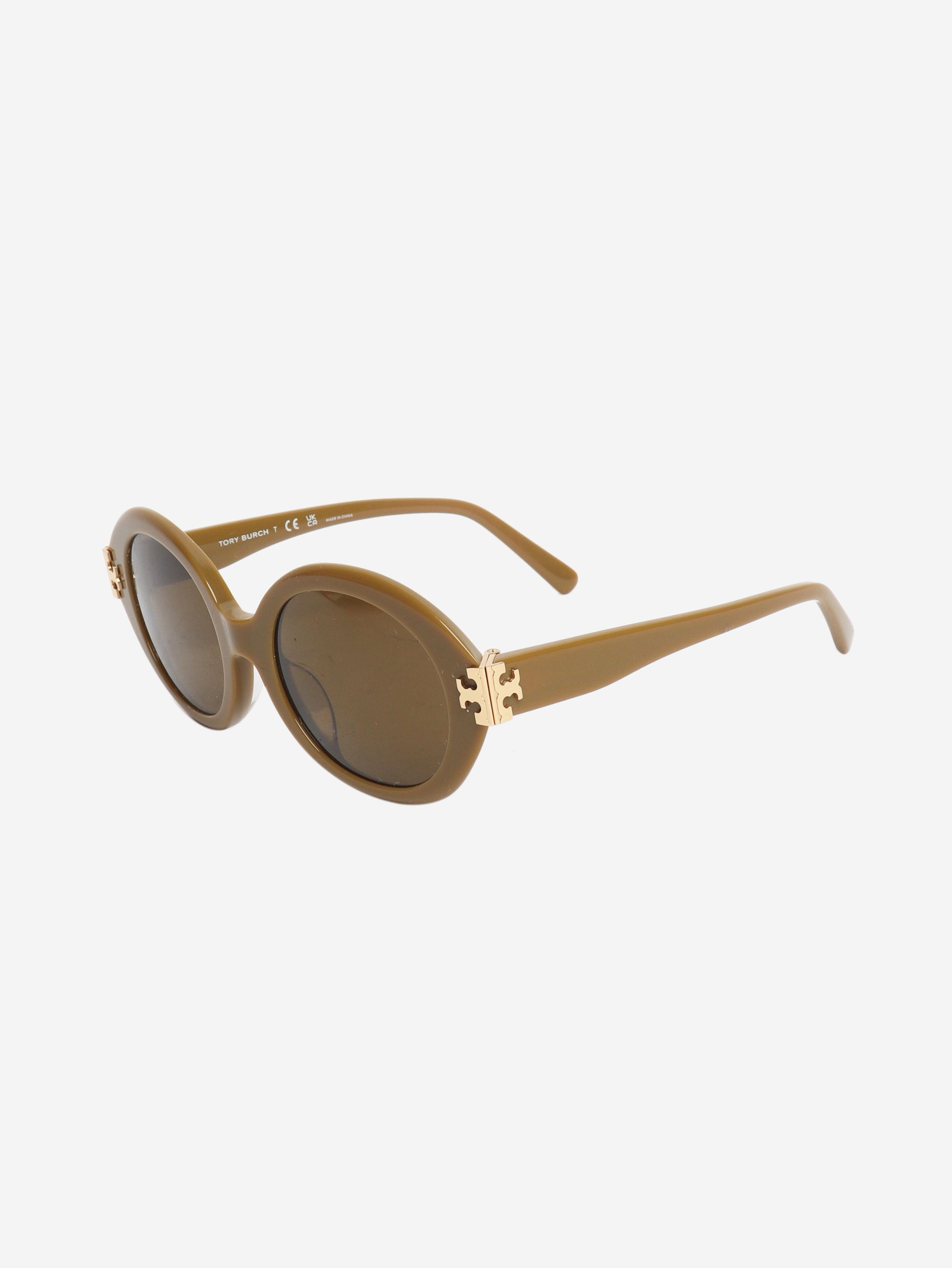 Tory Burch Olive green Eleanor oval sunglasses Size ONE SIZE - 2 Thumbnail