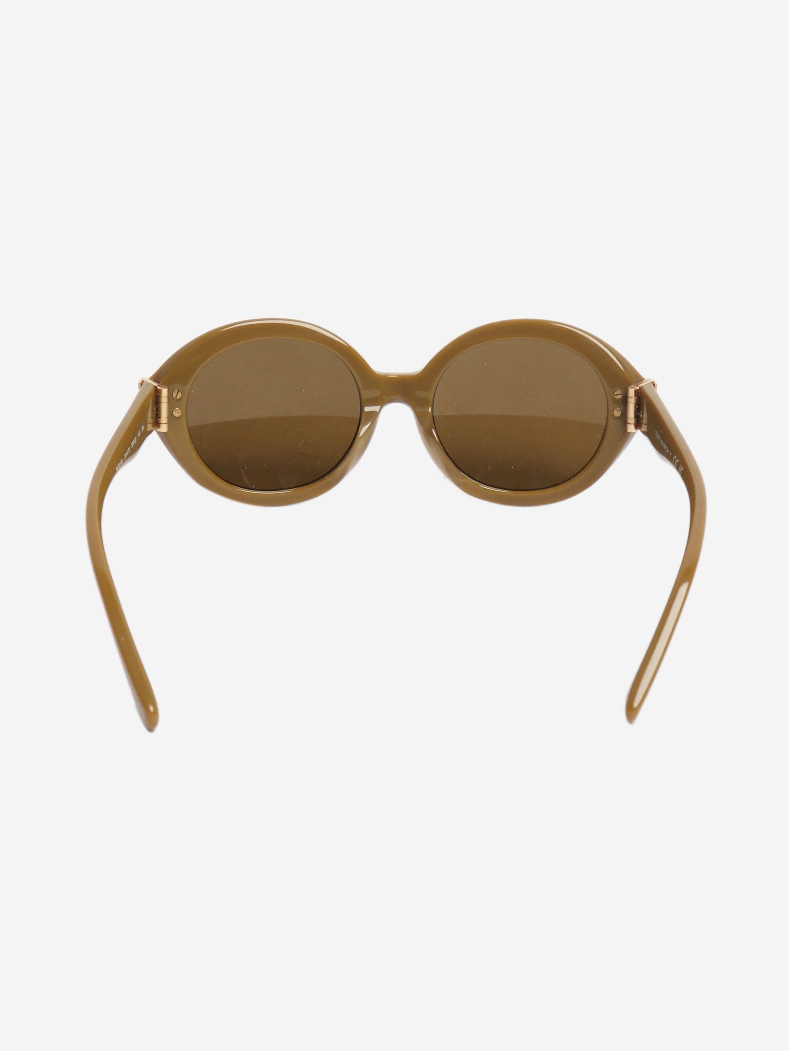 Tory Burch Olive green Eleanor oval sunglasses Size ONE SIZE - 3 Thumbnail