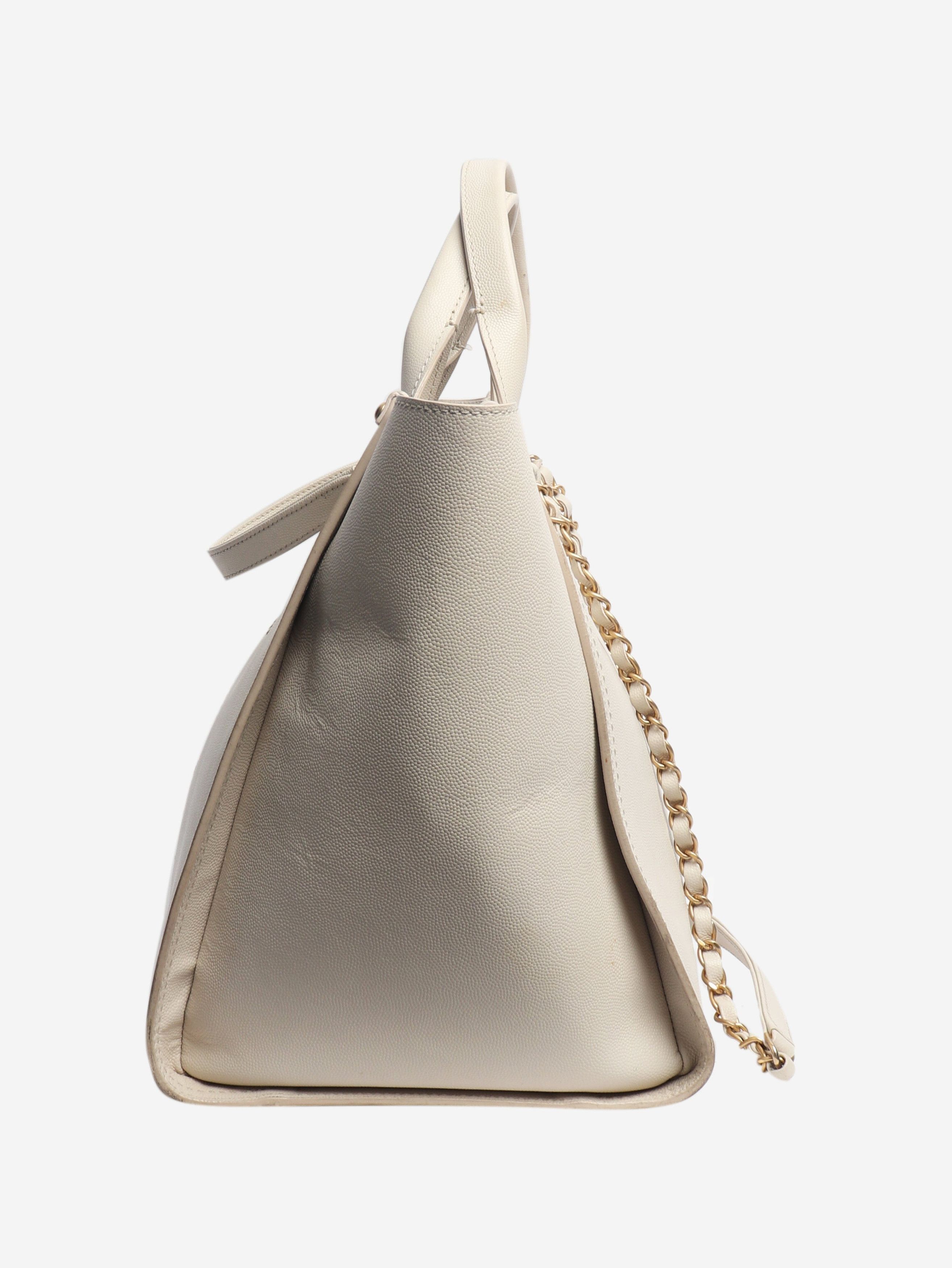 Chanel Cream 2018 studded leather Deauville tote Size ONE SIZE - 3 Thumbnail