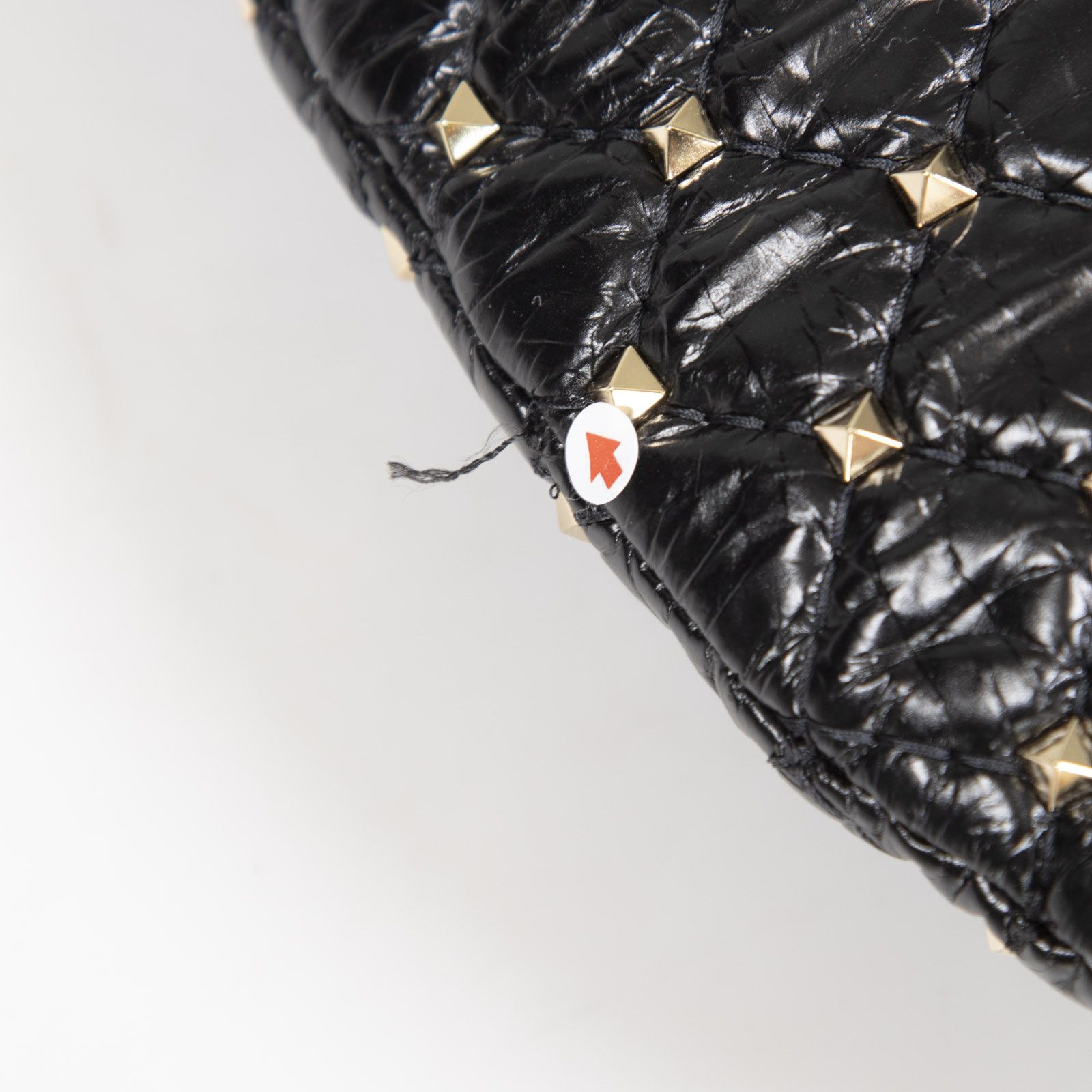 Valentino Black Leather Small Rockstud Spike Hobo Bag Size ONE SIZE - 10 Thumbnail