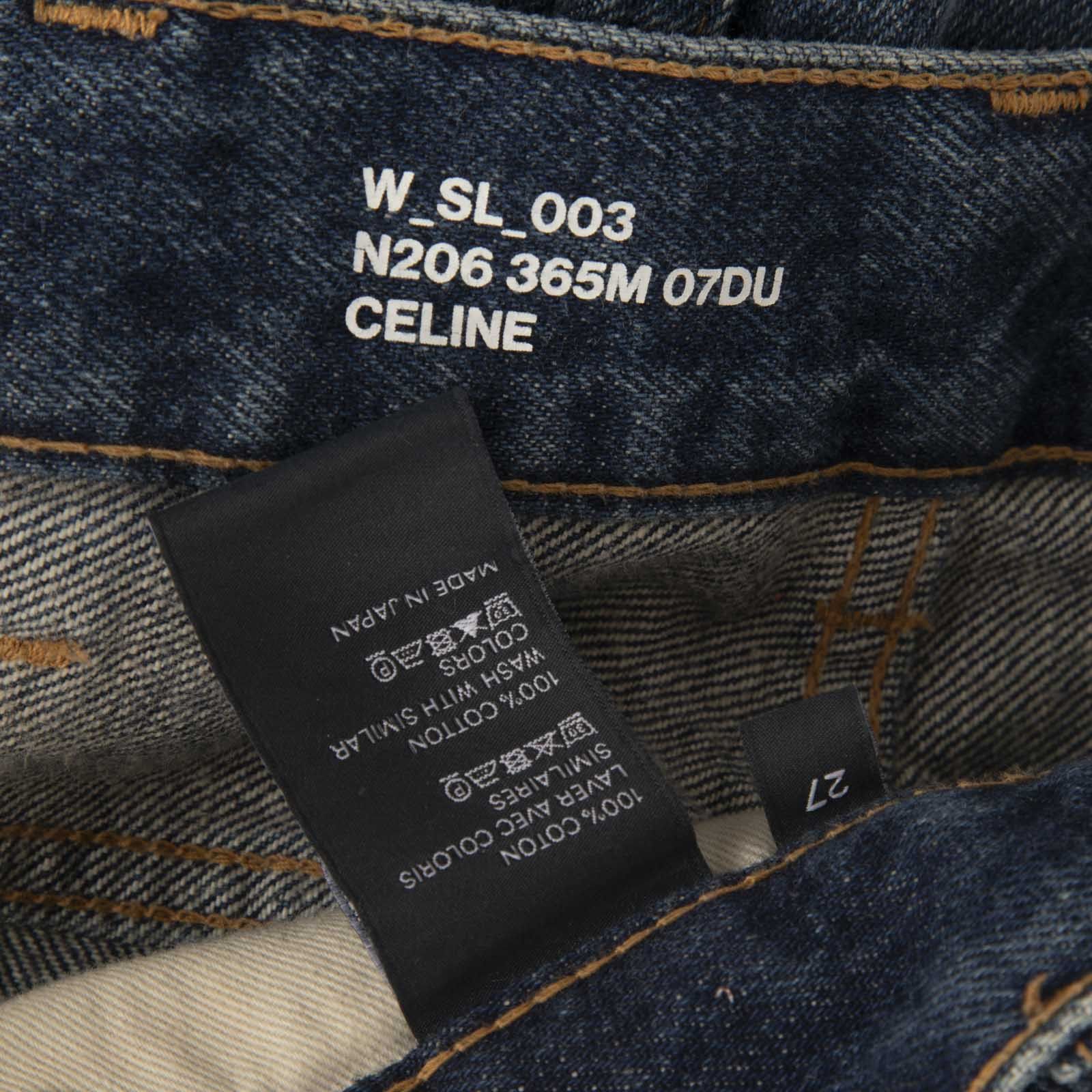 Celine Blue Denim High Rise Skinny Jeans Size 28" / US 6 / IT 42 - 4 Thumbnail