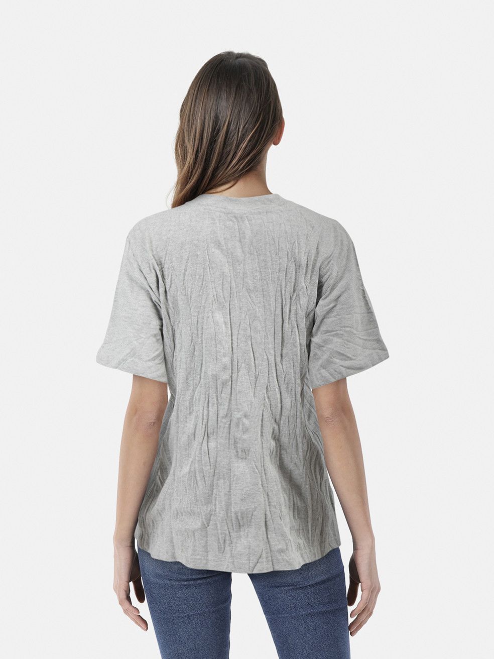 Bottega Veneta Grey Crushed Rabbit T-Shirt Size S / US 4 / IT 40 - 2 Thumbnail
