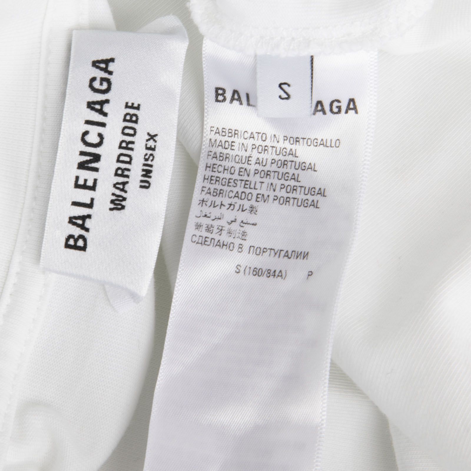 Balenciaga White Embroidered Logo T-Shirt Size S / US 4 / IT 40 - 4 Thumbnail
