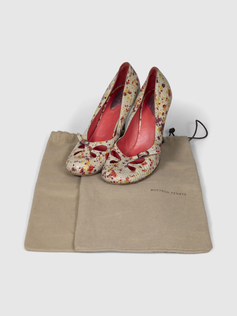 Bottega Veneta Snakeskin Buckled Pumps Size US 9 / IT 39 - 3 Thumbnail