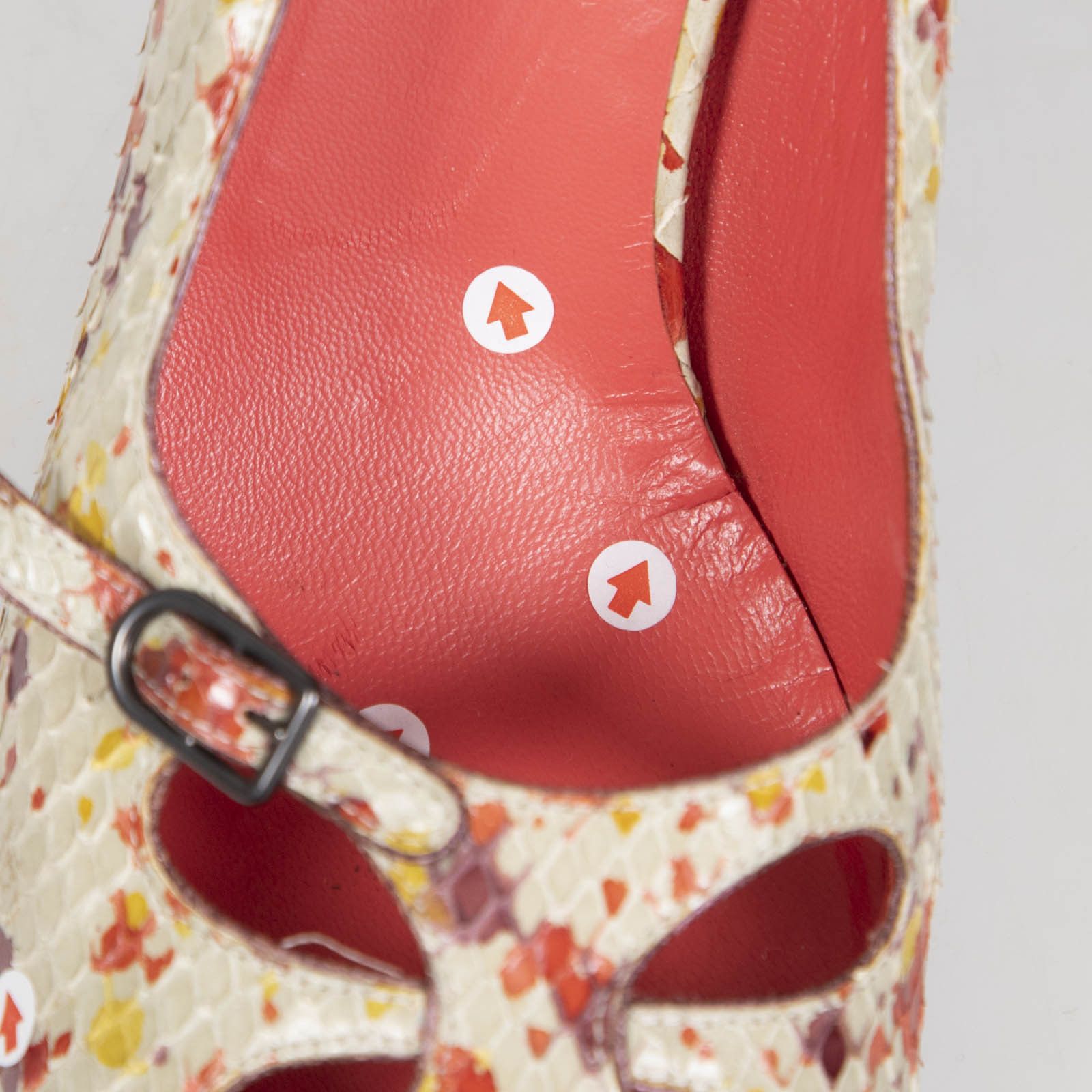 Bottega Veneta Snakeskin Buckled Pumps Size US 9 / IT 39 - 12 Thumbnail