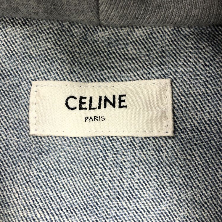 Celine Celine Hooded Logo Denim Jacket XS Size US XS / EU 42 / 0 - 3 Thumbnail