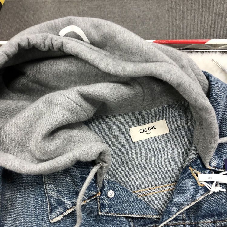 Celine Celine Hooded Logo Denim Jacket XS Size US XS / EU 42 / 0 - 5 Thumbnail