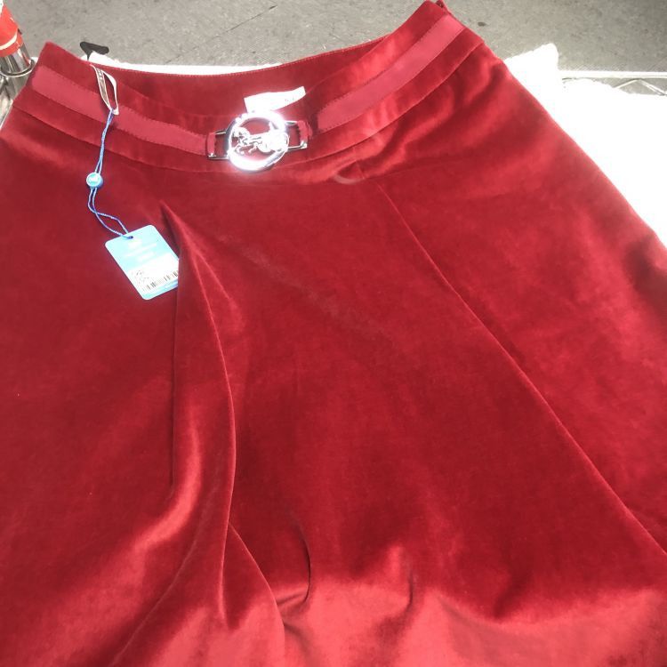 Celine Celine Red Cotton Blend Mini Skirt Size 40 Size 28" / US 6 / IT 42 - 6 Thumbnail