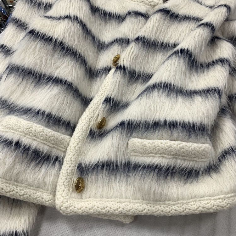 Celine Celine Striped Cardigan Size L Size L / US 10 / IT 46 - 7 Thumbnail