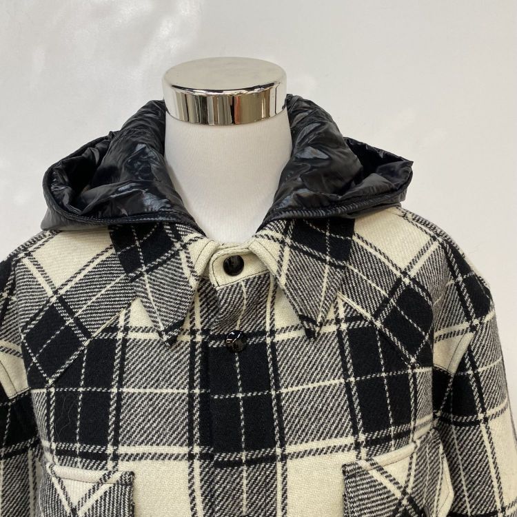 Celine Celine Plaid Wool Hooded Jacket Size 52 Size US L / EU 52-54 / 3 - 7 Thumbnail