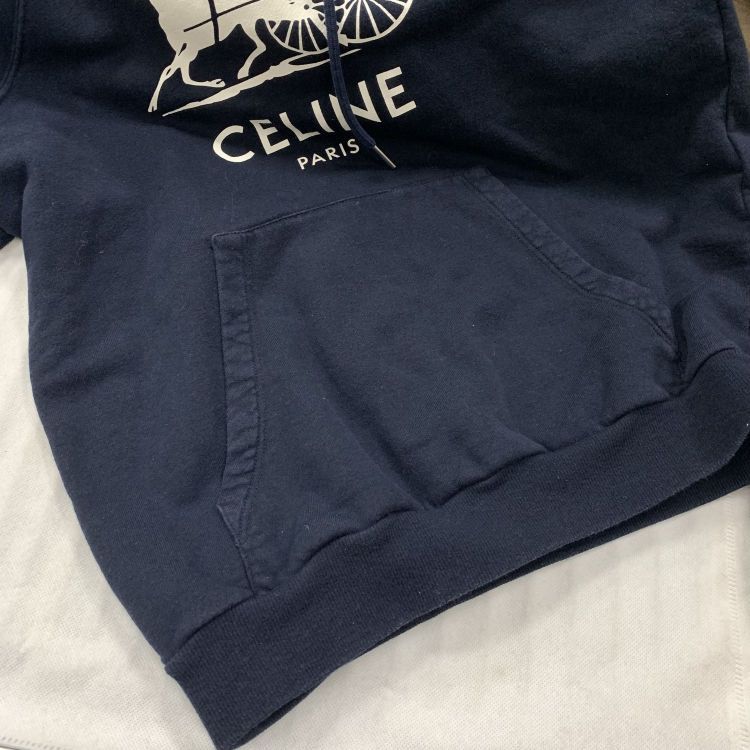 Celine Celine Sulky Logo Print Hoodie Size M Size M / US 6-8 / IT 42-44 - 7 Thumbnail