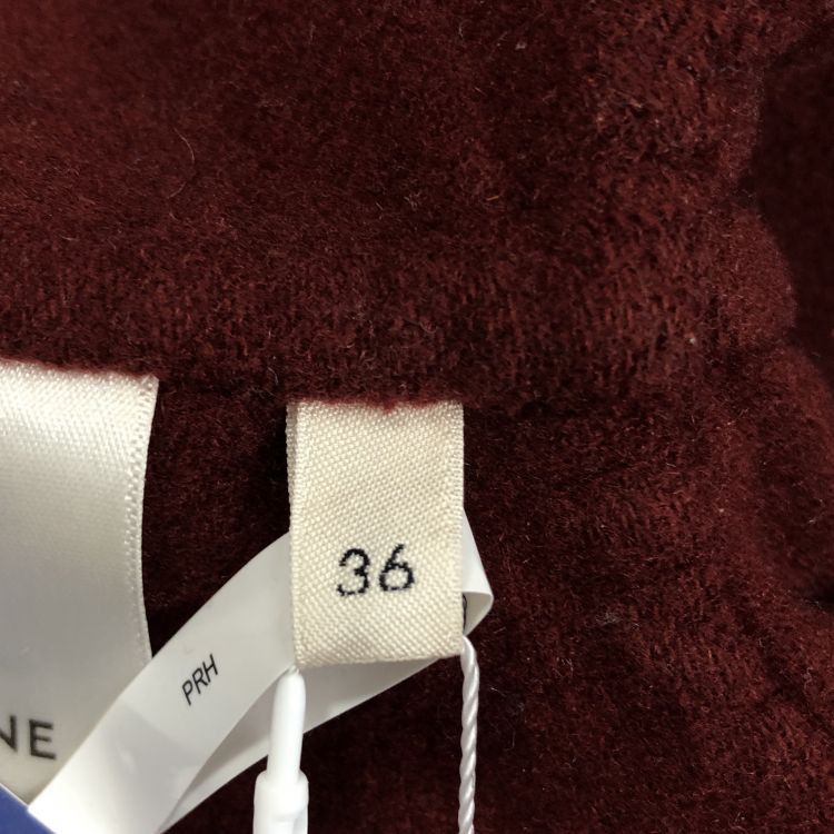 Celine Celine Burgundy Cashmere Jacket Size 36 Size XS / US 0-2 / IT 36-38 - 4 Thumbnail