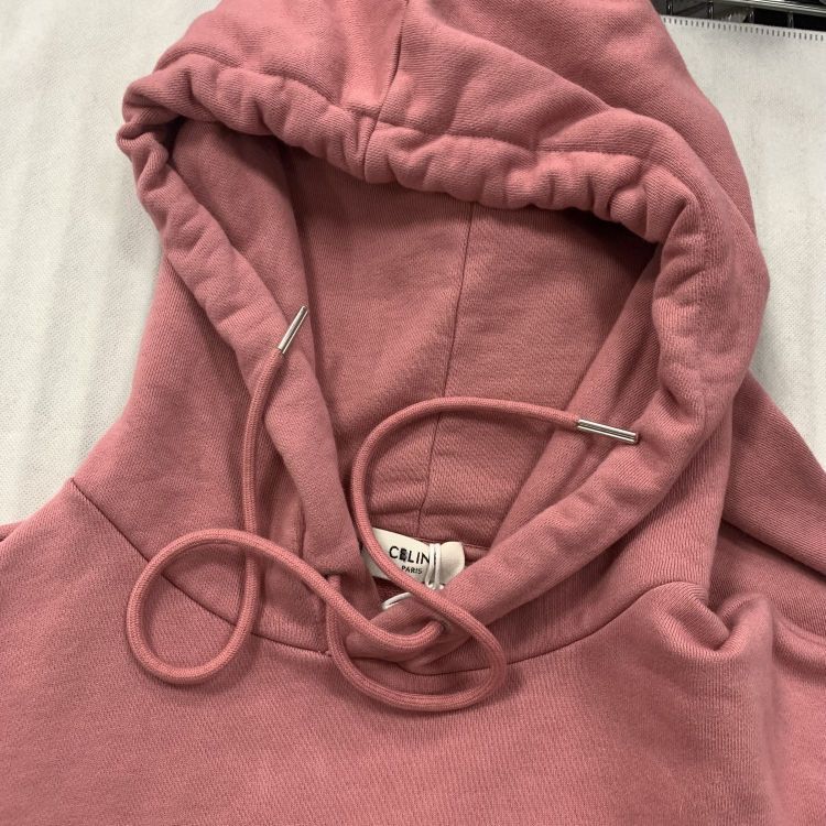 Celine Celine Pink Logo Hoodie Size XS Size XS / US 0-2 / IT 36-38 - 9 Thumbnail