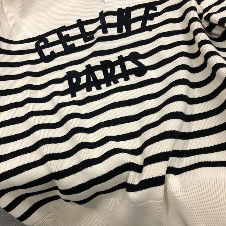 Celine Celine Striped Logo Sweater Size XL Size XL / US 12-14 / IT 48-50 - 8 Thumbnail