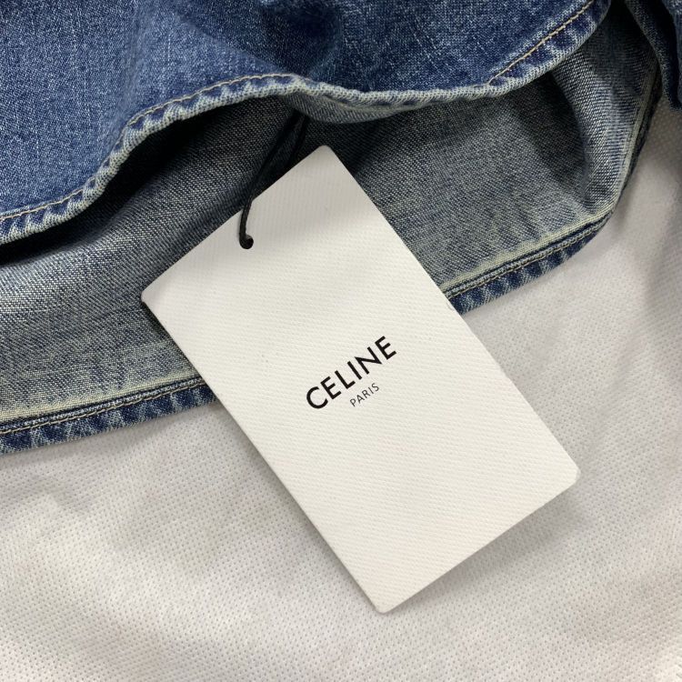 Celine CELINE Blue Denim Button Up Shirt Size S Size S / US 4 / IT 40 - 9 Thumbnail
