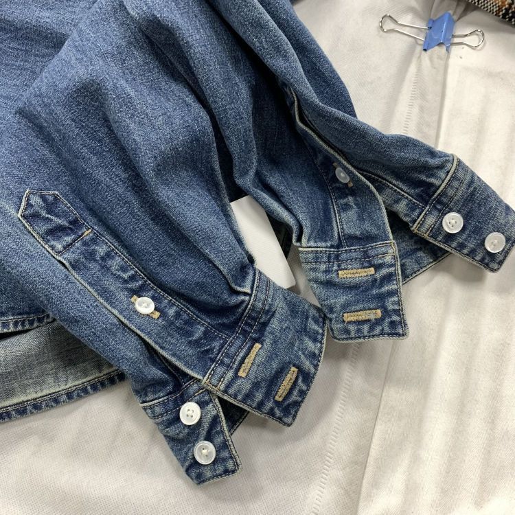 Celine CELINE Blue Denim Button Up Shirt Size S Size S / US 4 / IT 40 - 8 Thumbnail
