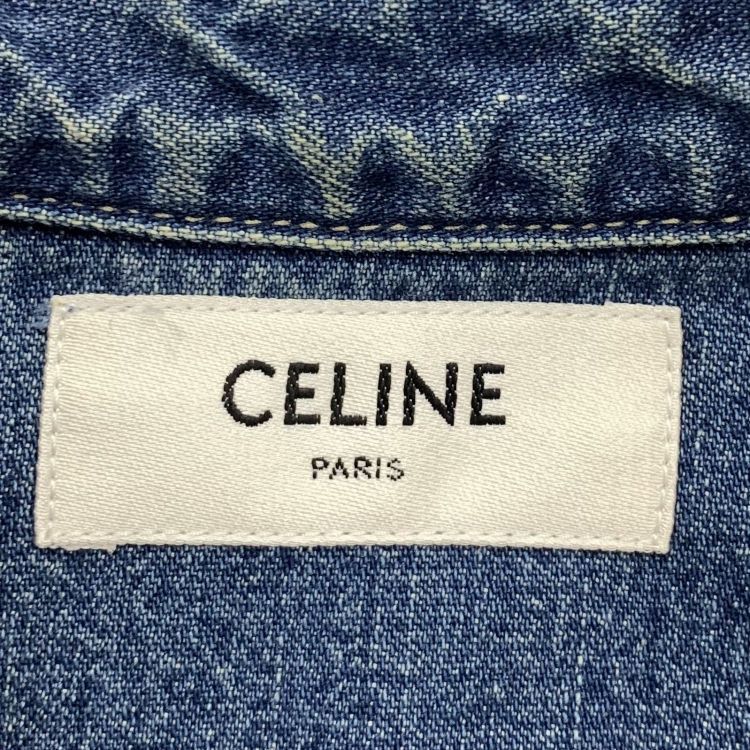 Celine CELINE Blue Denim Button Up Shirt Size S Size S / US 4 / IT 40 - 3 Thumbnail