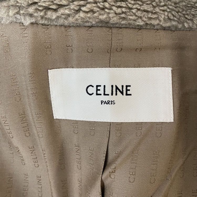 Celine Celine Teddy Wool Blend Double Breasted Coat Size 34 Size XS / US 0-2 / IT 36-38 - 3 Thumbnail