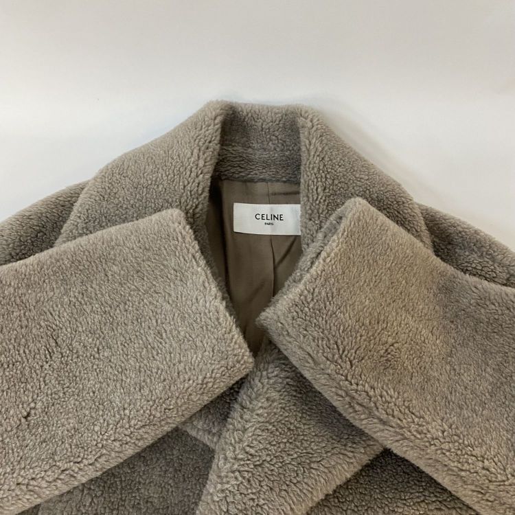 Celine Celine Teddy Wool Blend Double Breasted Coat Size 34 Size XS / US 0-2 / IT 36-38 - 12 Thumbnail
