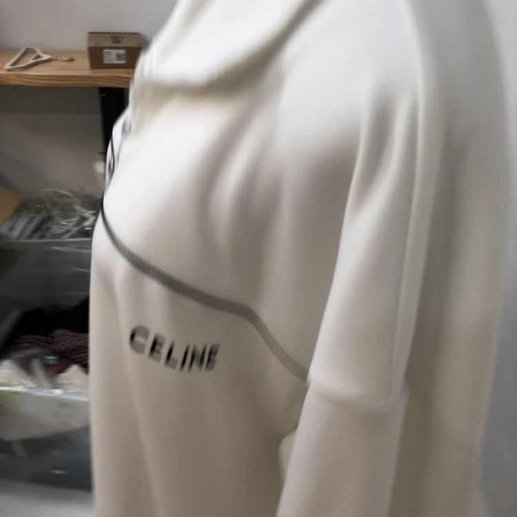 Celine Celine White Piping Track Jacket Size L Size US L / EU 52-54 / 3 - 7 Thumbnail