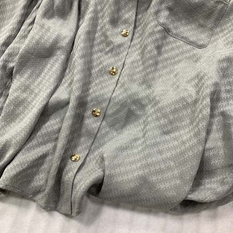 Celine Celine Monogram Silk Blouse Size 36 Size XS / US 0-2 / IT 36-38 - 11 Thumbnail