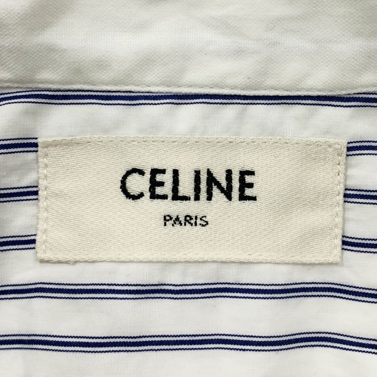 Celine Celine Striped Button Up Shirt Size 38 Size S / US 4 / IT 40 - 3 Thumbnail