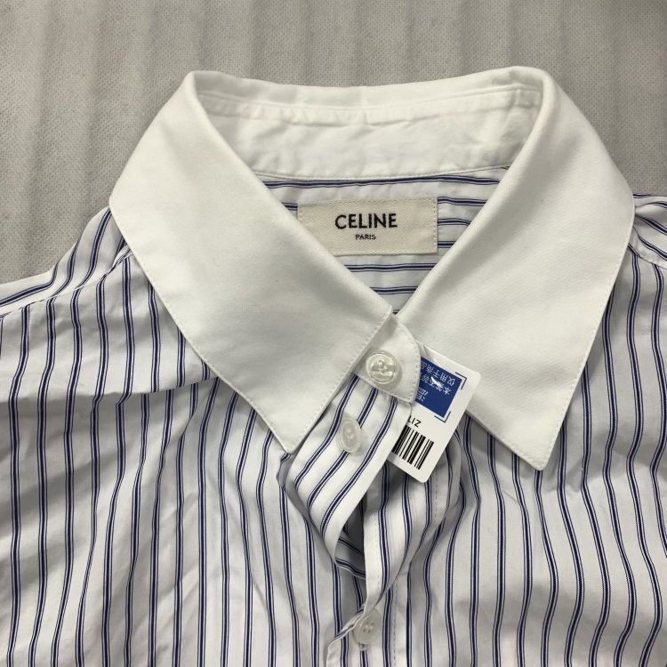 Celine Celine Striped Button Up Shirt Size 38 Size S / US 4 / IT 40 - 8 Thumbnail