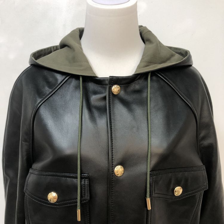 Celine Celine Lambskin Hooded Jacket Size 36 Size XS / US 0-2 / IT 36-38 - 8 Thumbnail
