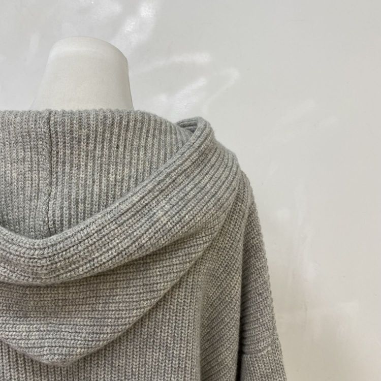 Celine Celine Logo Knit Hoodie Gray S Size S / US 4 / IT 40 - 8 Thumbnail