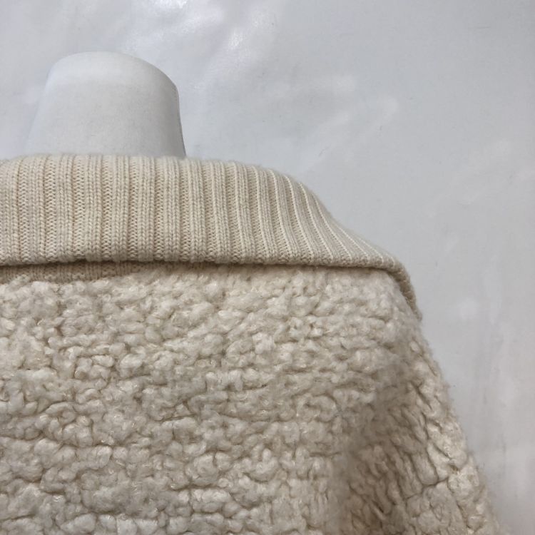 Celine Celine White Wool Blend Collared Sweater Size M Size M / US 6-8 / IT 42-44 - 7 Thumbnail