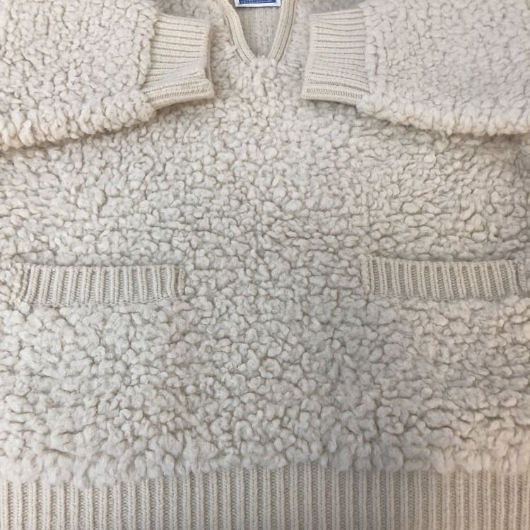 Celine Celine White Wool Blend Collared Sweater Size M Size M / US 6-8 / IT 42-44 - 8 Thumbnail