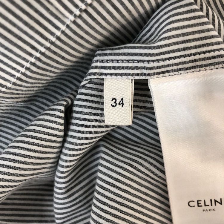 Celine Celine Striped Button Up Shirt Size 34 Size XS / US 0-2 / IT 36-38 - 4 Thumbnail