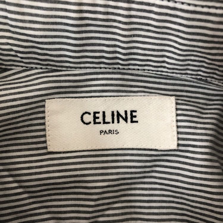 Celine Celine Striped Button Up Shirt Size 34 Size XS / US 0-2 / IT 36-38 - 3 Thumbnail