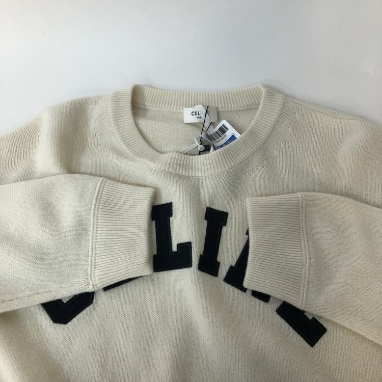 Celine Celine Logo Knit Drawstring Sweater Size S Size S / US 4 / IT 40 - 9 Thumbnail