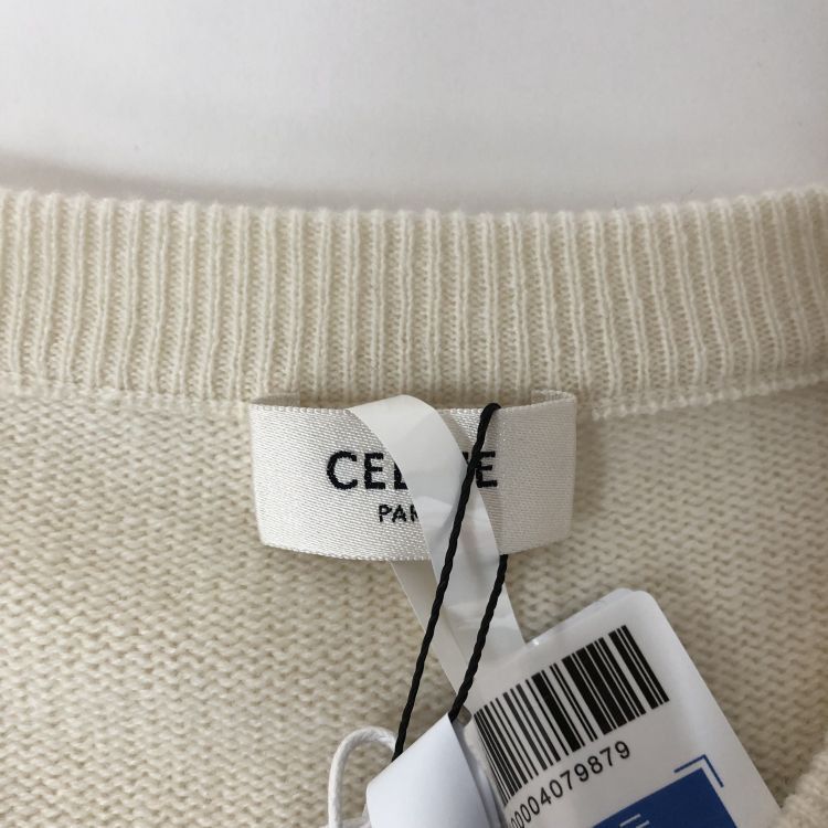 Celine Celine Logo Knit Drawstring Sweater Size S Size S / US 4 / IT 40 - 3 Thumbnail