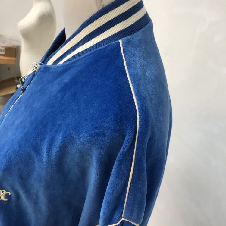 Celine Celine Triomphe Velour Bomber Jacket Size S Size S / US 4 / IT 40 - 8 Thumbnail