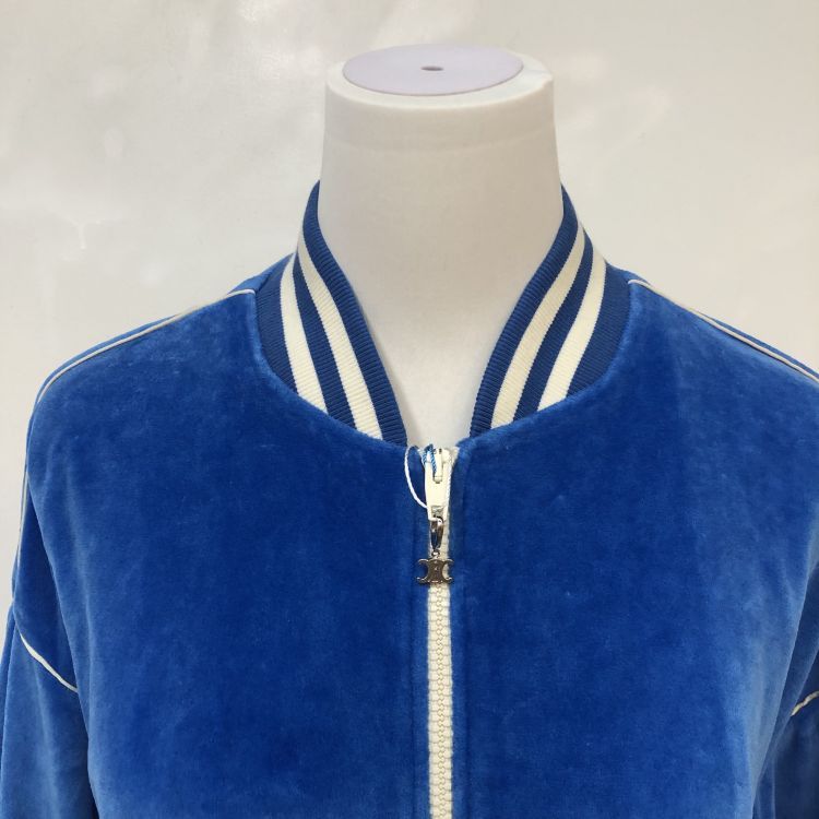 Celine Celine Triomphe Velour Bomber Jacket Size S Size S / US 4 / IT 40 - 7 Thumbnail