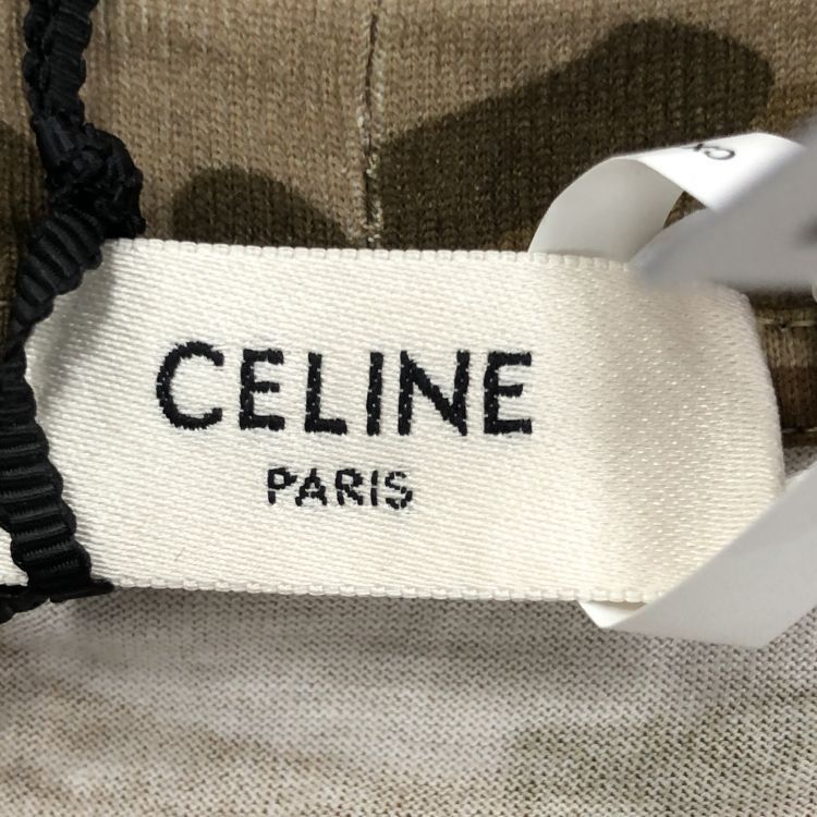 Celine Celine Camo Logo T-Shirt Size XXS Size XXS / US 00 / IT 34 - 3 Thumbnail