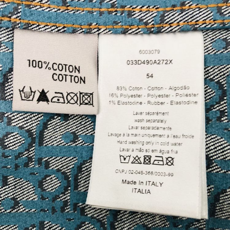 Dior Dior Oblique Denim Jacket Size 54 Size US L / EU 52-54 / 3 - 4 Thumbnail