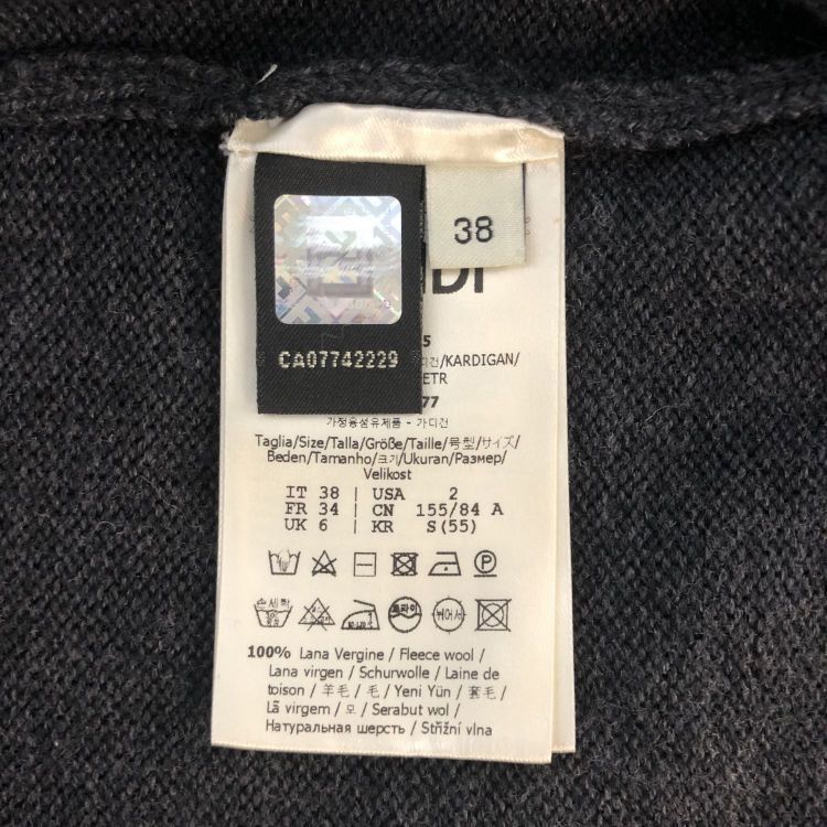 Fendi Fendi Wool Cardigan Size 38 Size XS / US 0-2 / IT 36-38 - 4 Thumbnail