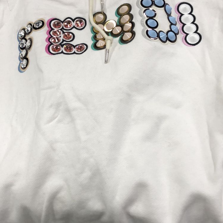 Fendi Fendi Embellished Logo Hoodie Size IT 42 Size M / US 6-8 / IT 42-44 - 5 Thumbnail