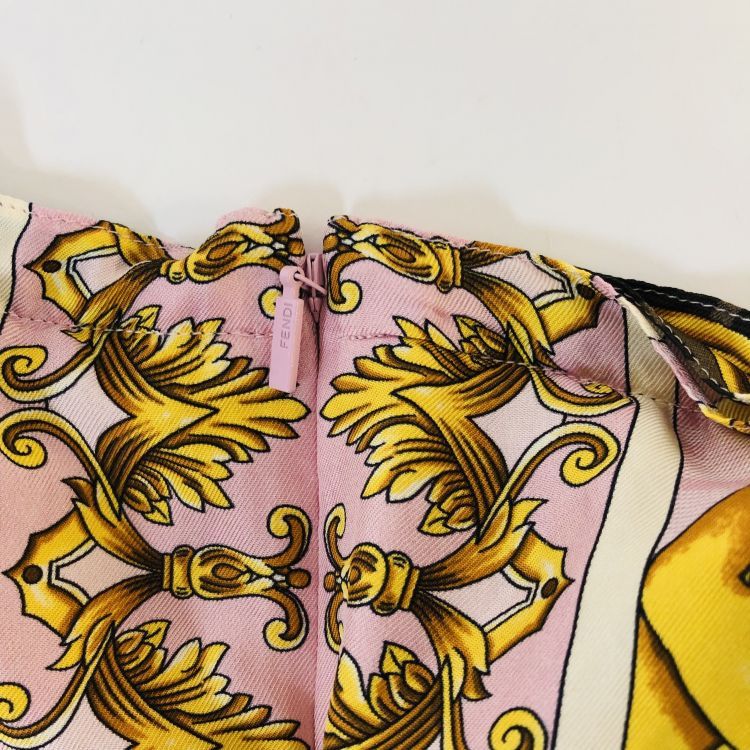 Fendi Fendi x Versace Baroque Print Mini Skirt Size 42 Size 28" / US 6 / IT 42 - 5 Thumbnail