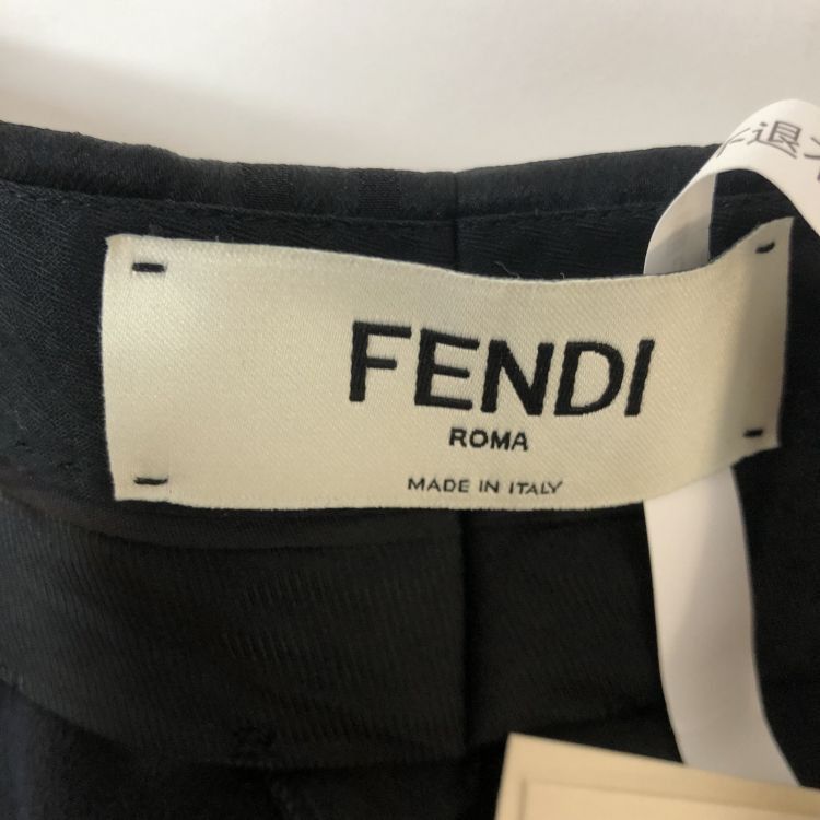 Fendi Fendi FF Monogram Silk Pants Size 38 Size 26" / US 2 / IT 38 - 3 Thumbnail
