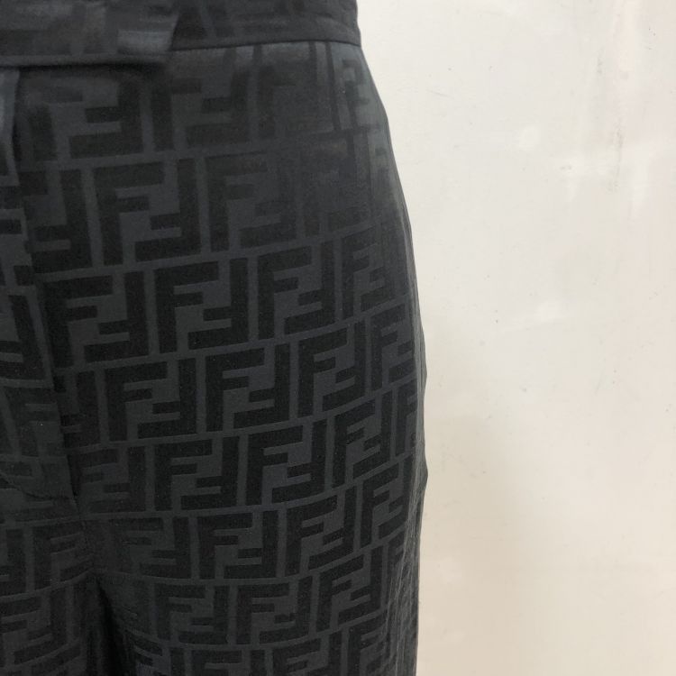 Fendi Fendi FF Monogram Silk Pants Size 38 Size 26" / US 2 / IT 38 - 6 Thumbnail