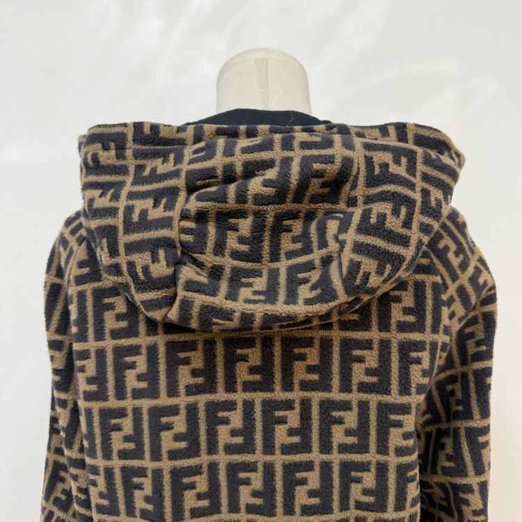 Fendi Fendi FF Logo Zip Hoodie Size L Size US L / EU 52-54 / 3 - 10 Thumbnail